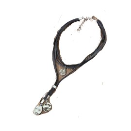 Boho Wrap Velvet Choker Necklace Tassel Long Chain Necklace Western Black Leather Necklace for Women Layered Disc Pendant Necklace Birthday Christmas Gifts for Girls