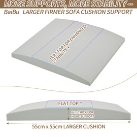 baibu 55 x 55cm Sofa Couch Cushion Support for Sagging Seat Trapezoidal Furniture Seat Under Cushion Sag Repair,1Pack