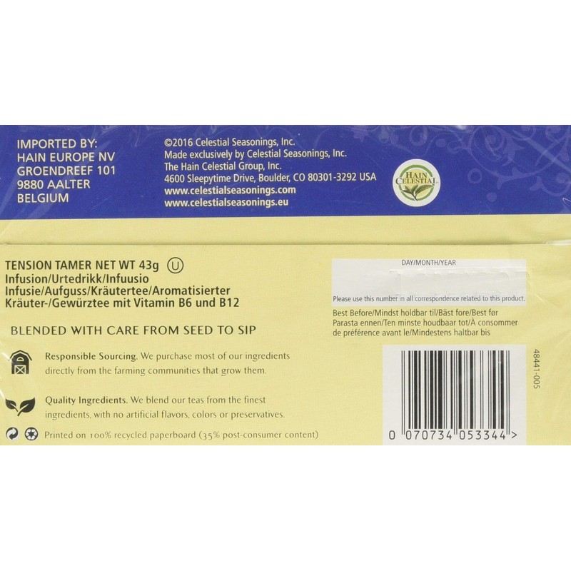 Celestial Seasonings Tension Tamer Tea, 20 ct