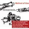 Taiss 140PCS 12 Sizes 6-22mm Black Spring Band Hose Clamp