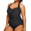 Yonique Plus Size Bathing Suit for Women One Piece Swimsuit
