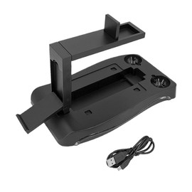 DOITOOL Vr Controller Charging Station Stand Organizer Compact and Stylish Vr Glasses Holder for Safe Vertical Storage of Controllers and Console Base Easy Charging