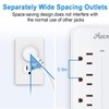 20FT Surge Protector Power Strip Extension Cord with USB C,