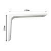 KG Wai Industrial Aluminum Shelf Bracket, 100X150, White