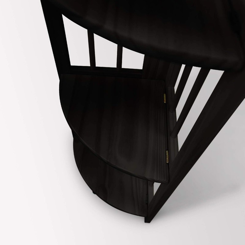 Casual Home Casual Home 4 tier Corner Folding Bookcase, Black