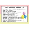 Survival Kit In A Can 18th Birthday Gift. Fun Novelty