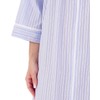Slenderella Seersucker Zip Front Gathered Yoke 45 inch Housecoat (10/12,