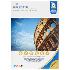MediaRange 100 Sheets A4 Inkjet Photo Paper 135g High Gloss