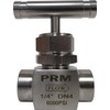 PRM 1/4 Inch Needle Valve, 304 Stainless Steel, Female NPT,