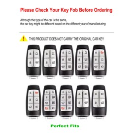 for Genesis Key Fob Cover Leather Case Keychain Fits G70 G80 GV70 GV80