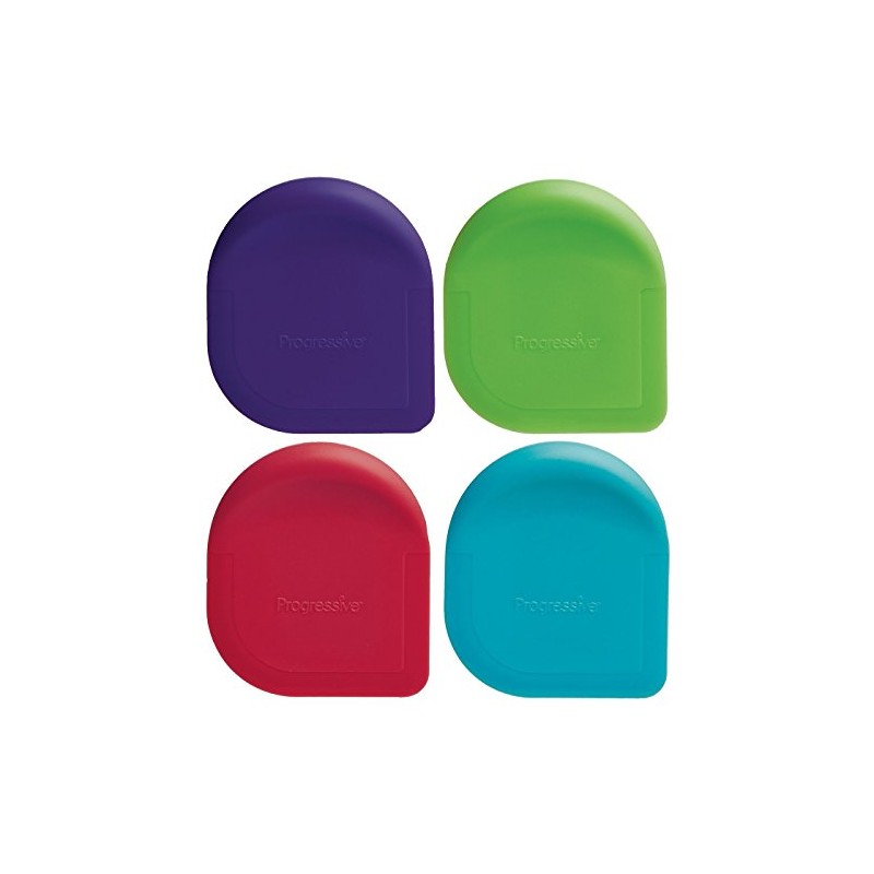 2 X Progressive International Colored Pan Scraper, 2 Piece, Color