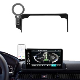 AbeeyGeomarn Car Phone Holder for Honda CR-V/HR-V/CR-V Hybrid 2023-2025 2026 Accessories Apply to 7/9 Inch Touch Screen Fixed Clip Magnetic Cell Phone Mount Hands-Free 360 Degree Rotation