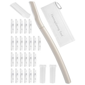 Dermaplane Razor for Face Professional, Facial Razors for Women&Men Face with 20 Blade Refills, Eyebrow Razor for Women and Men