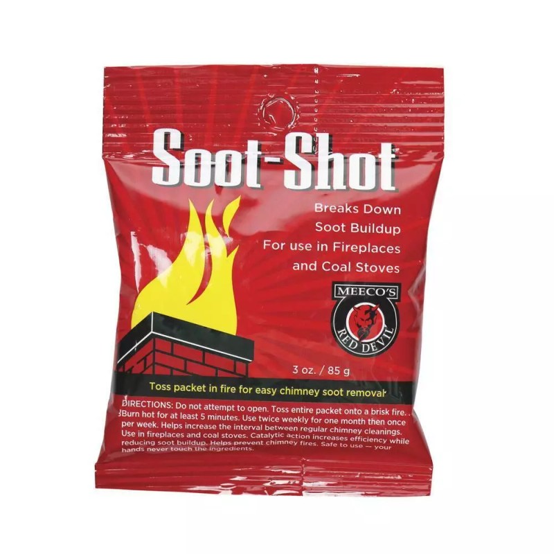 Meeco´s Red Devil Soot Shot Powder Stove Fireplace Chimney Soot