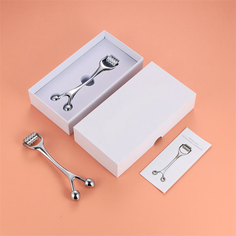 Face Roller Massager Zinc Alloy Deep Tissue Massage Multifunction Comfortable