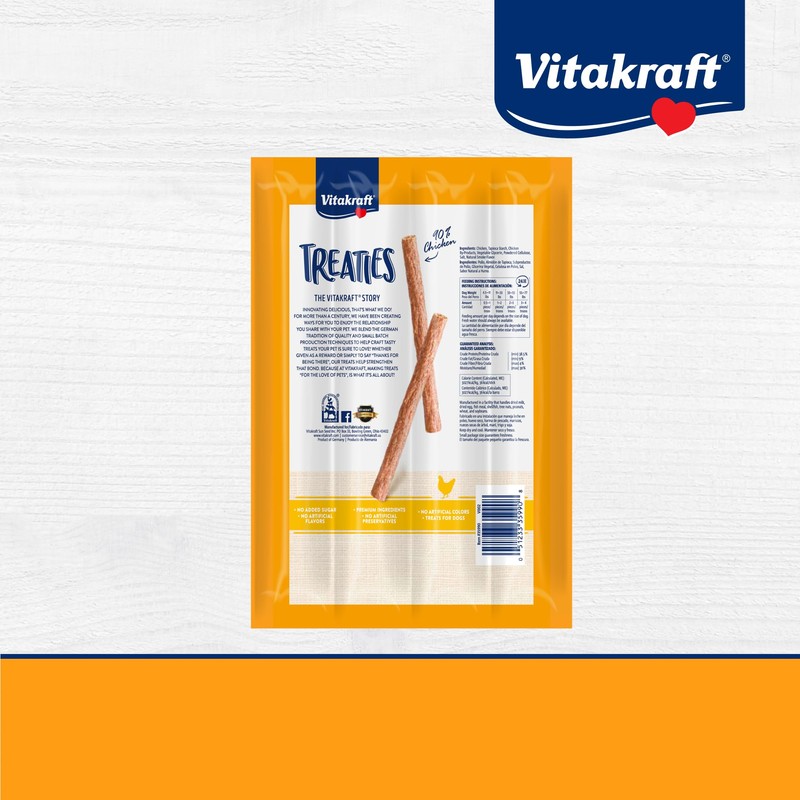 Vitakraft Treaties Dog Treat Sticks - Dog Sticks with 90%