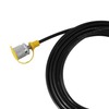 Fayelume 1PCS 64MPa Hydraulic Hose, 5.0M/16.4FT M16-M16 Black Fluid Hydraulic