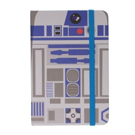 Stands Out, Supplying Outstanding Gifts Space Robot A6 Hardback Ruled Notebook