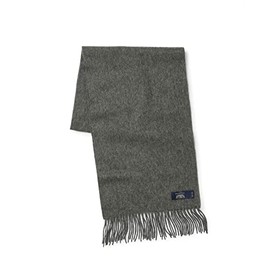 THE SAVILE ROW COMPANY LONDON Men's Luxury 100% Wool Scarf - Grey Marl