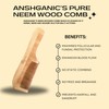 ANSHGANIC Neem Wood Comb | Soaked in 17 Herbs Neem & Sesame Oil for Multi Actions (Full Length)