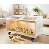 Chicken brooder Box Pine Wood brooder Box for Chicks with