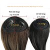Dsoar Side Bangs Clip in Real Human Hair Bang Natural