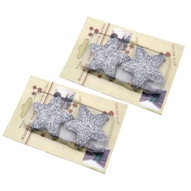 The Lord of the Tools 2Pcs Magnetic Star Curtain Tiebacks, Crystal Rhinestone Star Ribbon Tiebacks Clip Curtain Holder Holdbacks