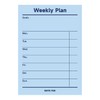 Mini Undated Weekly Planner Scheduler Planning Notepad - Horizontal Days