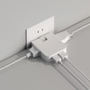 Corner Tap Mini Power Strip 4 Gang USB 2 Port