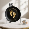 HEMYLU Display Stand for Plate, Foldable Metal Plate Stand for