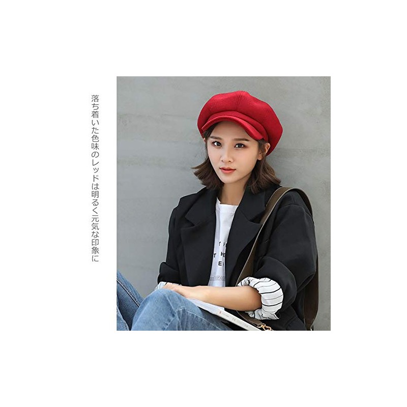 AMgrocery Women's Cap, 30% Wool Blend, Size Adjustable, Brim, Stylish,
