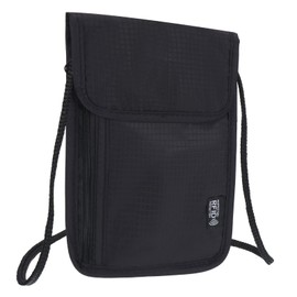 PATIKIL Neck Wallet, Passport Holder Neck Pouch RFID Blocking Waterproof Neck Travel Wallet for Women & Men, Black