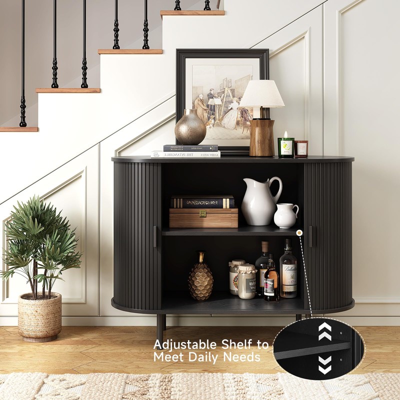 ONBRILL Sideboard Buffet Cabinet with Storage, 40" Storage Cabinet with
