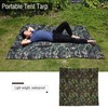 Camouflage Outdoor Portable Lightweight Rainproof Mat RainTent Tarp Shelter (3*2.9m)