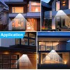 Solar Wall Lights Pathway Motion Sensor 72 LED Bulb Outdoor