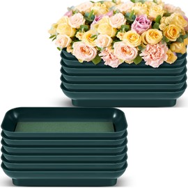 Sabary 24 Pack 10 Inch Floral Foam Bowl Floral Arrangements Supplies Floral Foam in Bowls Flower Foam Bowl with 24 Green Floral Foam Blocks Kit for Table Party Wedding Festival Flower Decor