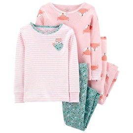4-Piece 100% Snug Fit Cotton PJs (18 Months) Mint, Mint, 18 Months