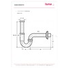 Schläfer 439503 | S-Drain Siphon, Sink, Sink, Kitchen, Bathroom, Laundry,