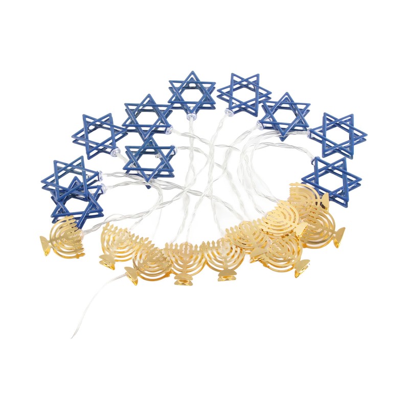 LED Hanukkah String Lights Hexagonal Star Fairy Light 3 Meters