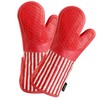 Alselo Silicone Oven Mitts Heat Resistant 932℉ with Waterproof &