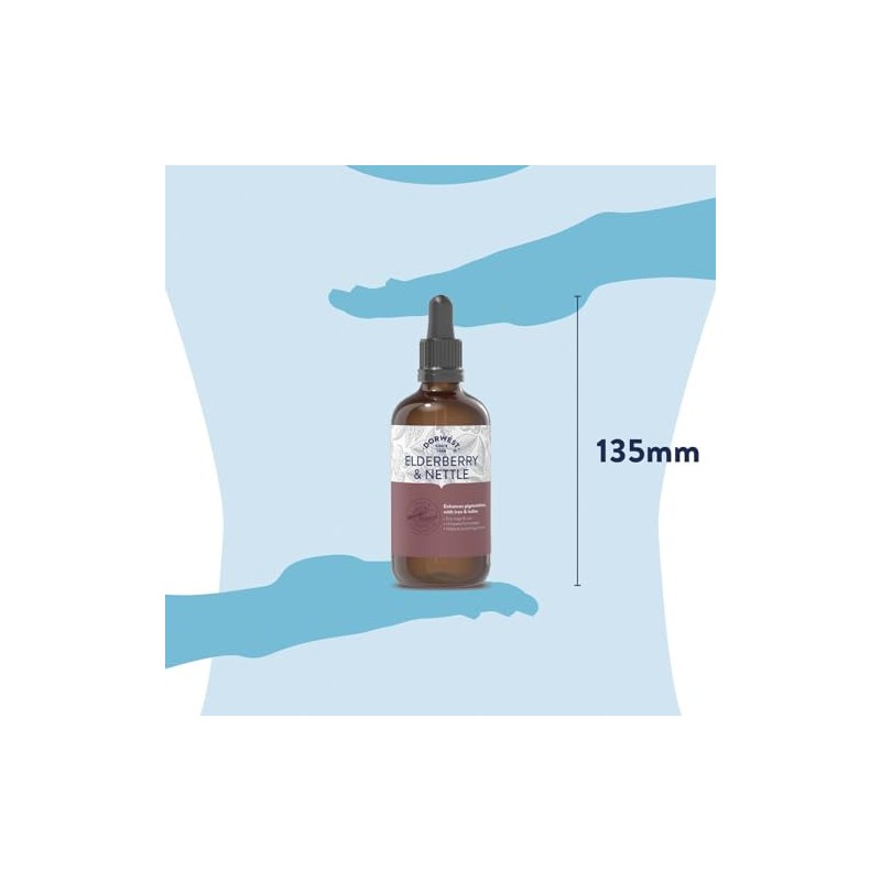 Elderberry & Nettle Extract for Dogs 100ml. Pure herbal extracts