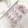 Spring Press on Nails Almond Shape Fake Nails French Tip
