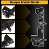 FUELHOOD Front Bumper Bracket for GMC Terrain 2018-2021 No.84709614/84709616/84362702/84362701/GM1043144/GM1042144 Left