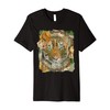 Vintage Tiger Face Leopard Print Roses Camouflage Wild Cat Premium
