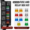 12 Volt Pre-Wired Fuse Relay Box Waterproof, 6 Relays and