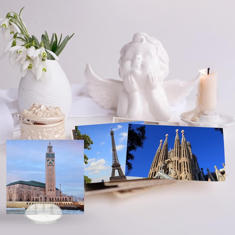 PATIKIL 0.98" Plastic Card Stands, 30 Pieces Place Card Holder