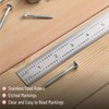 Mr. Pen Machinist Ruler, 12 Inch Stainless Steel with Inch