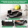 Dish Drying Rack for Kitchen Counter,Expandable 15-22.4 in,Dish Drainer