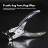 Plastic Bag Hole Puncher Zinc Alloy Handheld Single Round Hole