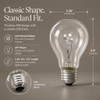 RIHUIN 75 W Incandescent Bulbs, A19 Dimmable, Shatter-Resistant and Durable